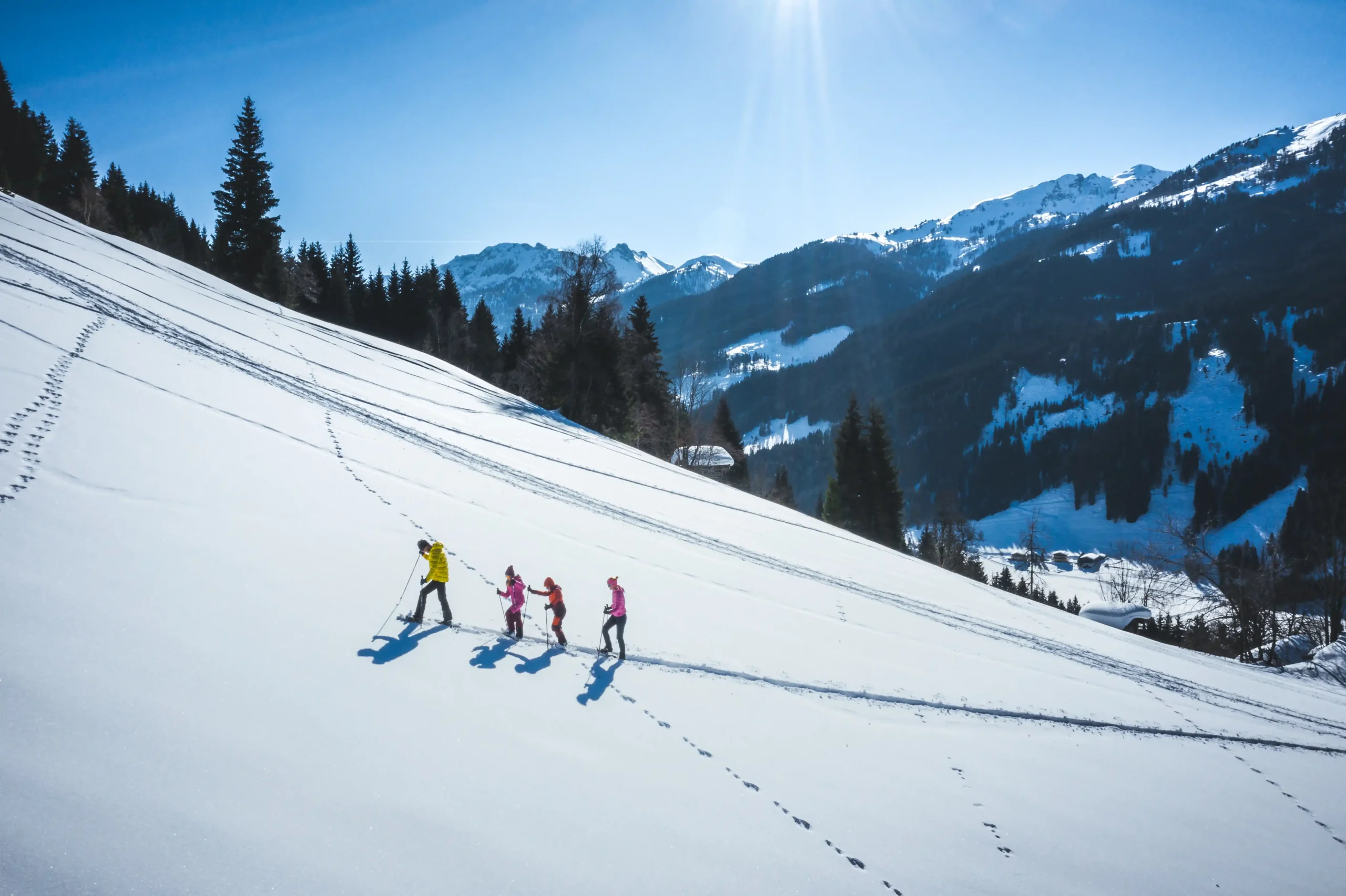 schneeschuhwandern familie wagrain kleinarl c christian schartner 40 scaled